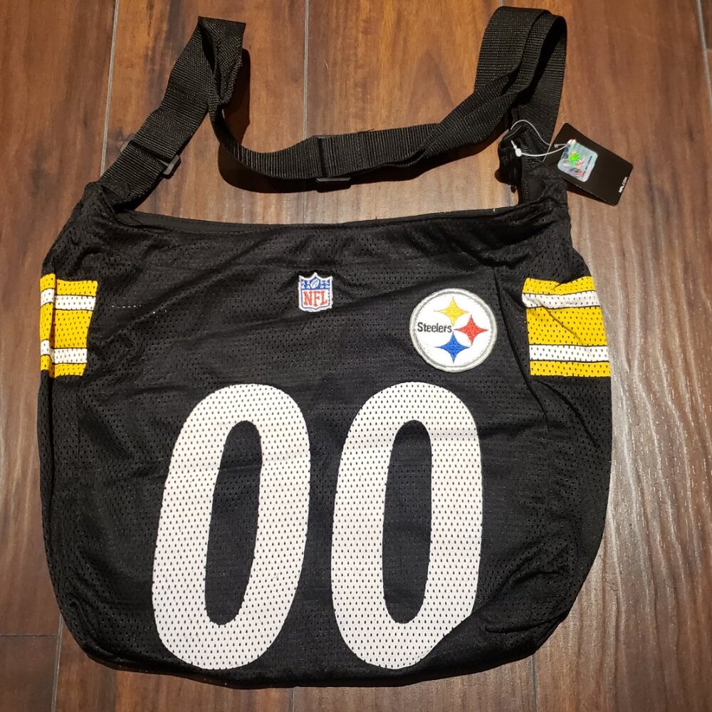 NFL Pittsburg Steelers Mesh Shoulder/Crossbody Bag Purse Tote - NWT